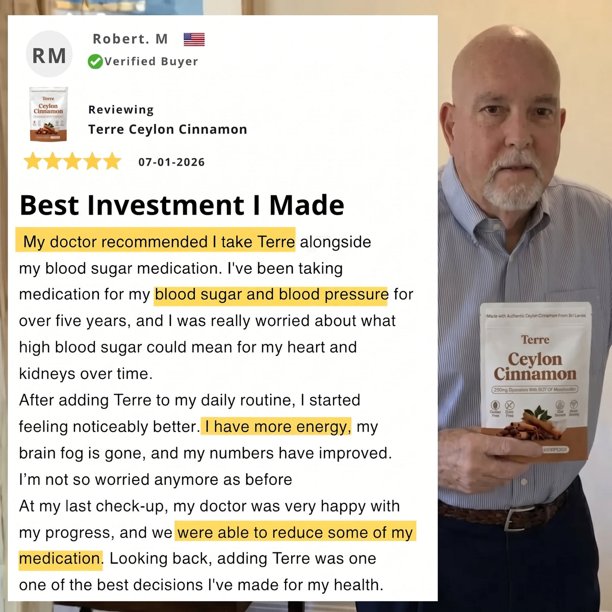 Ceylon Cinnamon 7200mg Equivalent with MCT Oil