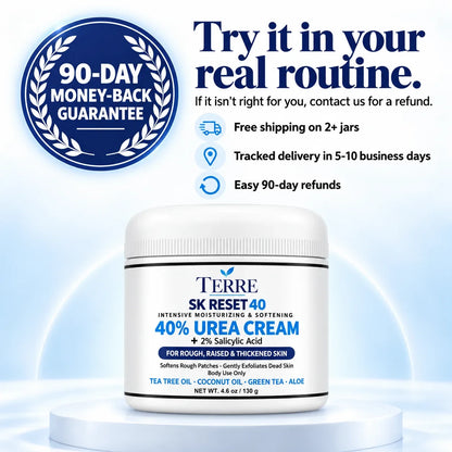Terre SK Reset 40 — 40% Urea Cream with 2% Salicylic Acid